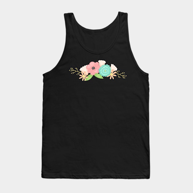 Art Flower Tank Top by Design Anbay